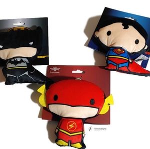 DC Comics Superman,Batman, & The Flash  Dog Squeaker Toy  Super Hero 6”